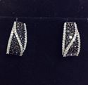 Picture of Black and White Diamond Earrings